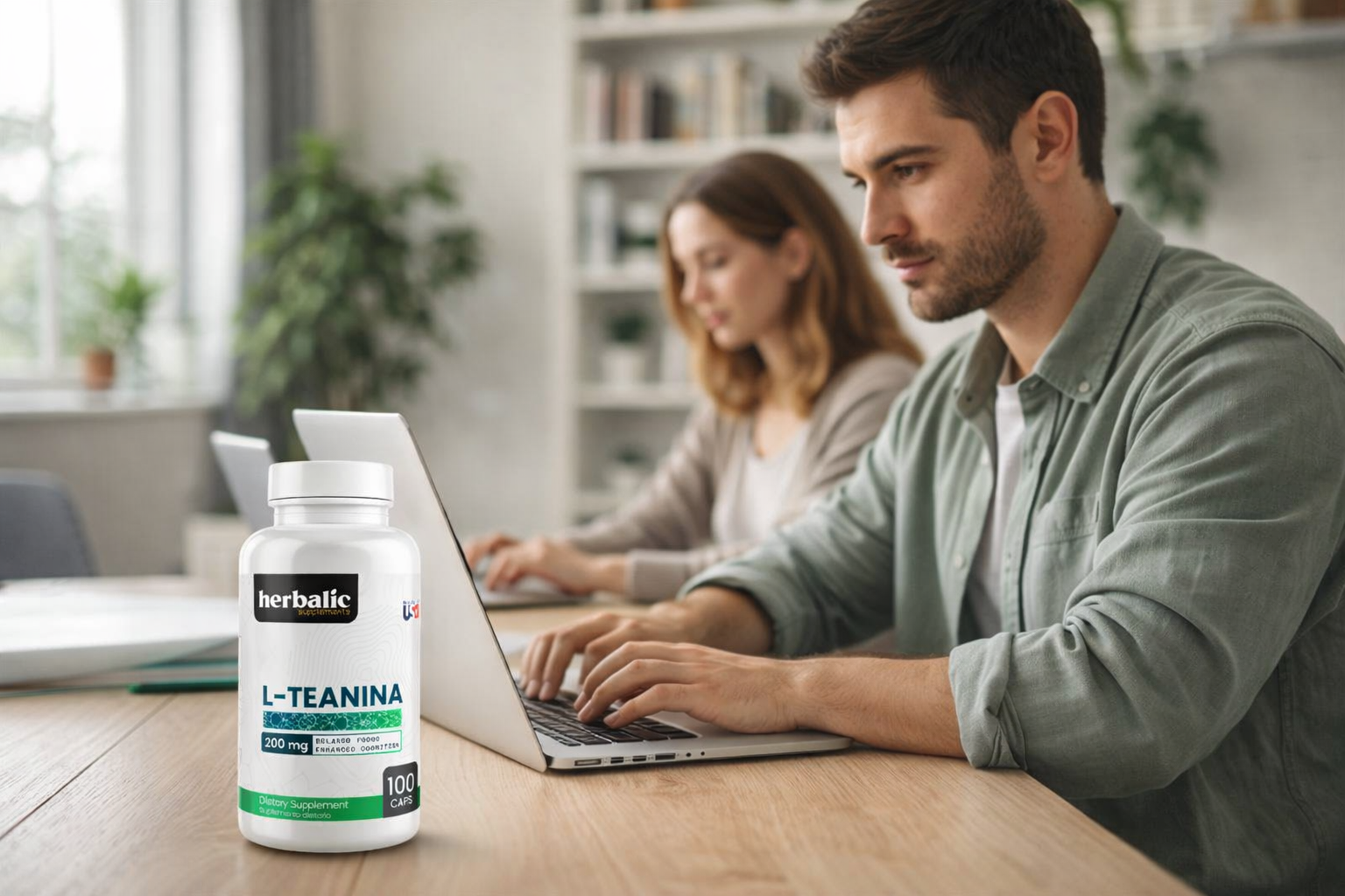 L-Teanina 200 mg en Cápsulas – Relajación y Enfoque Mental - Image 2