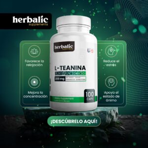 L-Teanina 200 mg en Cápsulas – Relajación y Enfoque Mental