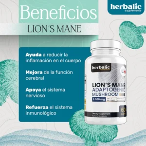 Melena de León 6.000 mg x 60 cápsulas – Memoria, Enfoque y Salud Cerebral
