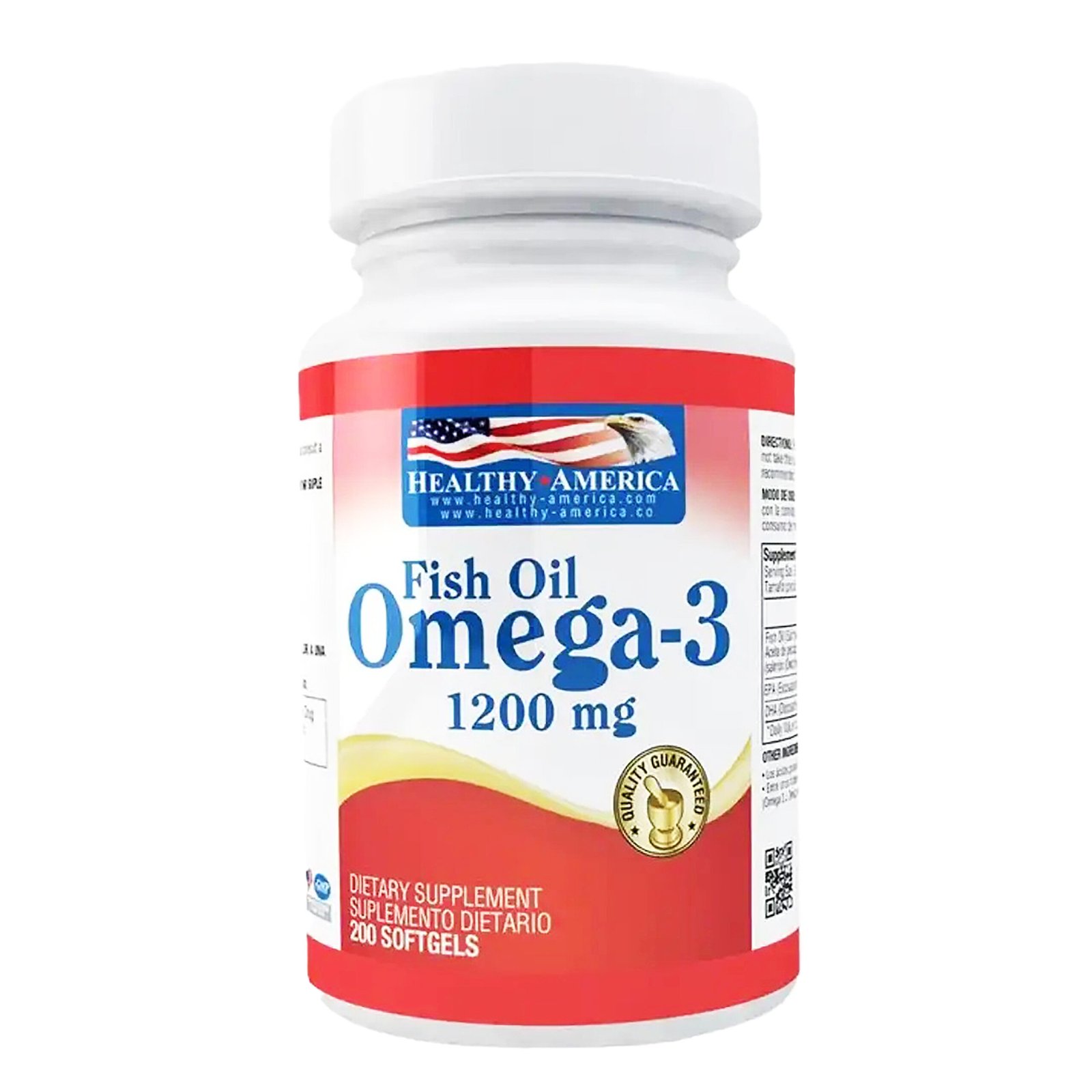Omega 3 1200 mg Alta Concentración (EPA 648 mg + DHA 432 mg) – 200 Cáps
