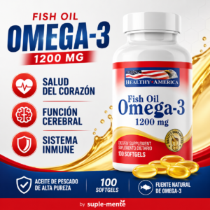 Omega 3 1200 mg Alta Concentración (EPA 648 mg + DHA 432 mg) – 100 Cáps