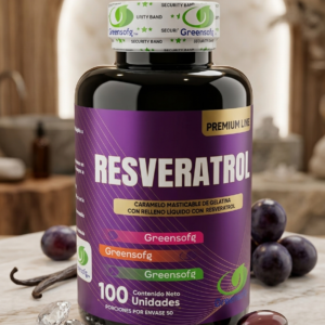 Resveratrol – Antioxidante Natural para Salud Celular y Cardiovascular | 100 Cápsulas Blandas