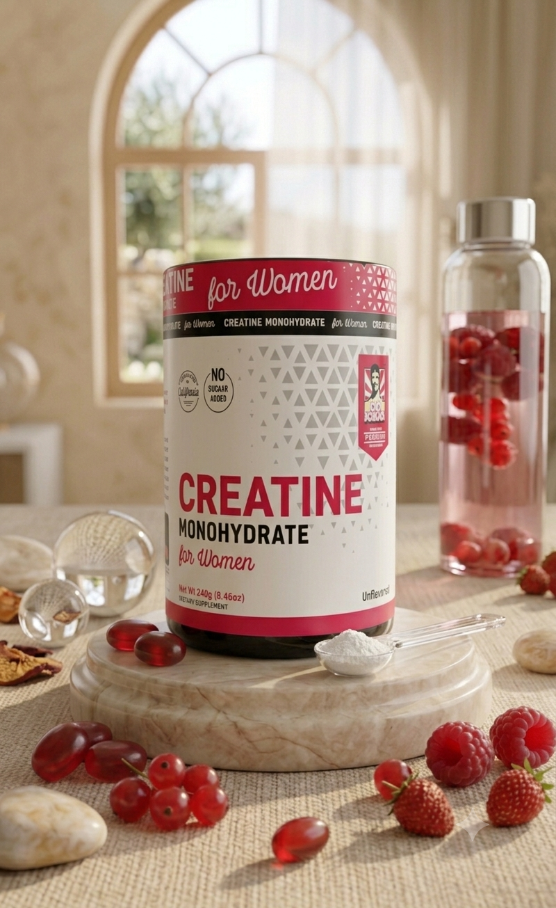 Creatina Monohidratada for Women + Colágeno + BCAA | 30 Porciones